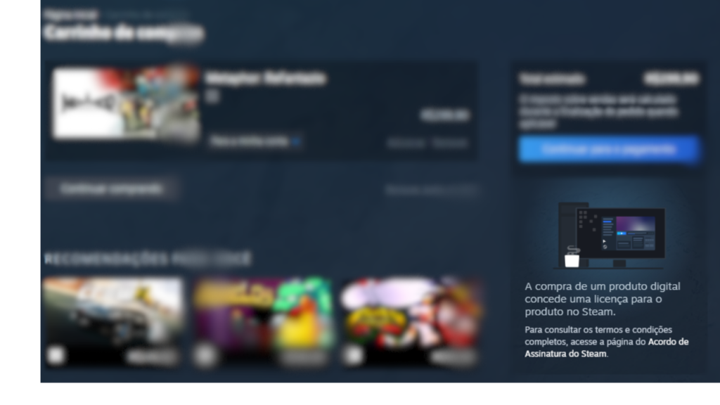 Steam agora informa que você compra uma licença de uso, e não um jogo